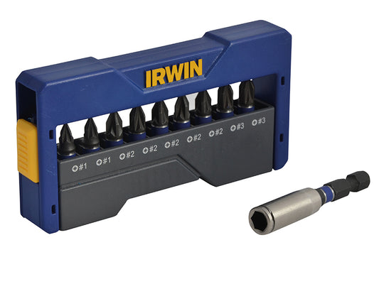 IRWIN® Pozidriv Impact Screwdriver Bit Set, 10 Piece IRW1923420