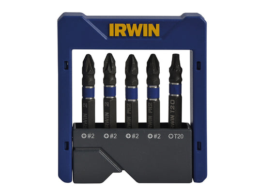 IRWIN® Phillips/Pozi/TORX Impact Screwdriver Pocket Bit Set, 5 Piece IRW1923433