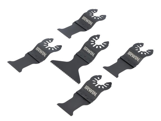 IRWIN Oscillating Blade Set 5 Piece For Wood Plasterboard PVC etc IRWIW1017111