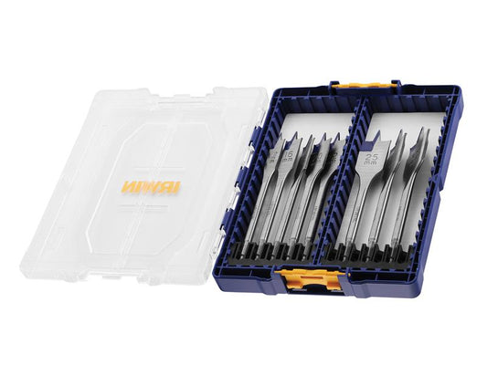 IRWIN® Blue Groove 4X Flat Bit Set, 8 Piece IRWIW4041010