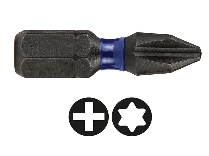 IRWIN® Impact Pro Performance Screwdriver Bits PH2 25mm (Pack 10) IRWIW6061321