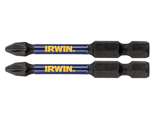 IRWIN® Impact Pro Performance Screwdriver Bits PH2 57mm (Pack 2) IRWIW6061306