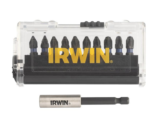 IRWIN Pozi Screwdriver Bit Set Impact Pro Performance 10 Piece IRWIW6062503
