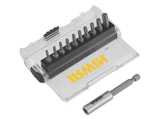 IRWIN TORX Screwdriver Bit Set 10 Piece With Holder & Case IRWIW6062529
