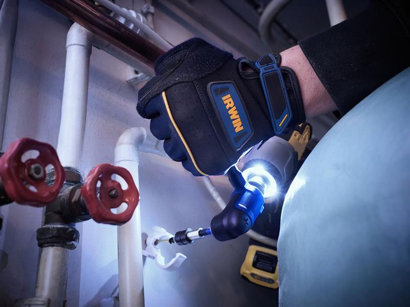 IRWIN Impact Stubby Right Angle Head 1/4in Hex Handle IRWIW6064613