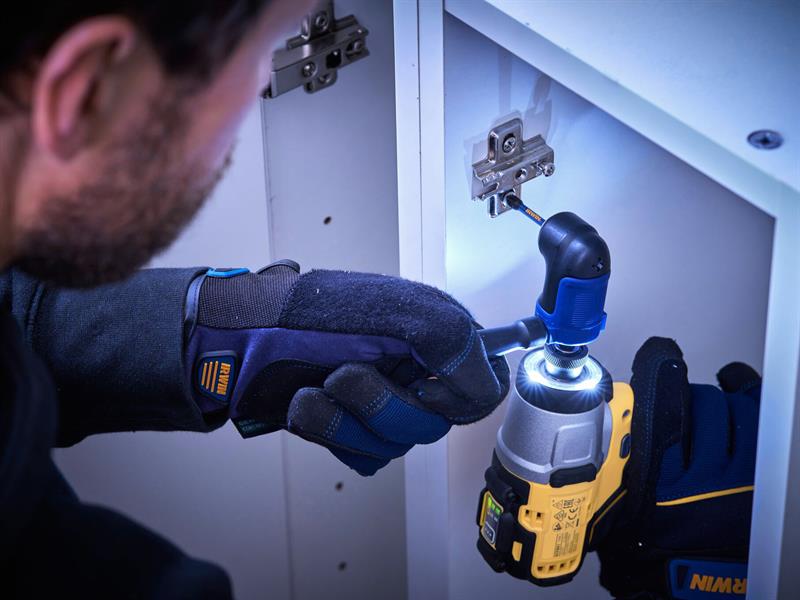 IRWIN Impact Stubby Right Angle Head 1/4in Hex Handle IRWIW6064613