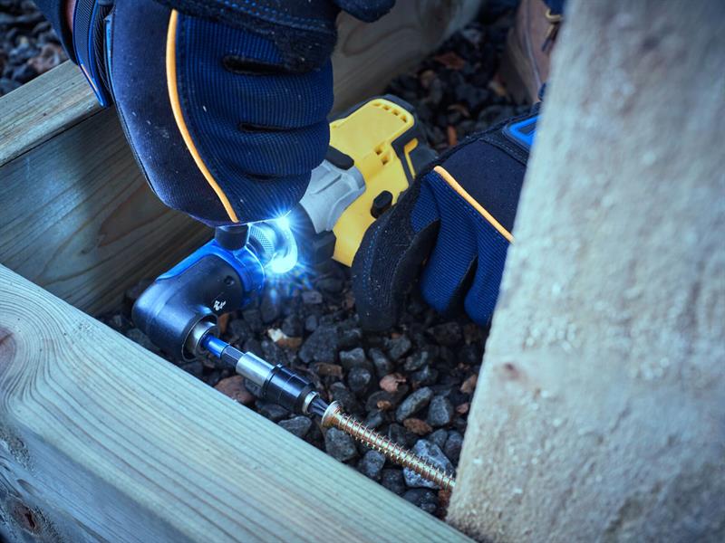 IRWIN Impact Stubby Right Angle Head 1/4in Hex Handle IRWIW6064613