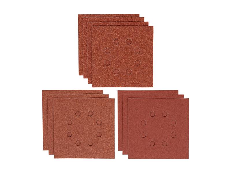 IRWIN 1/4 Punched Sanding Sheet Set 10 Piece Mixed Grits IRWIW8083001