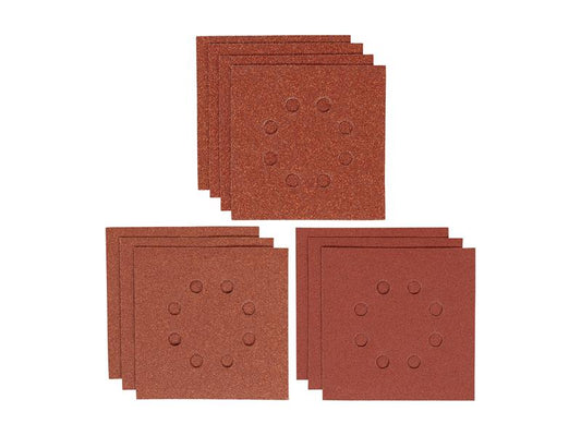 IRWIN 1/4 Punched Sanding Sheet Set 10 Piece Mixed Grits IRWIW8083001