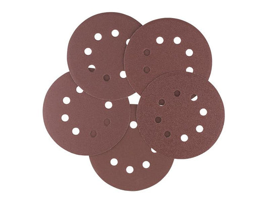 IRWIN 125mm Sanding Disc Set 5 Piece Mixed Grits IRWIW8083527