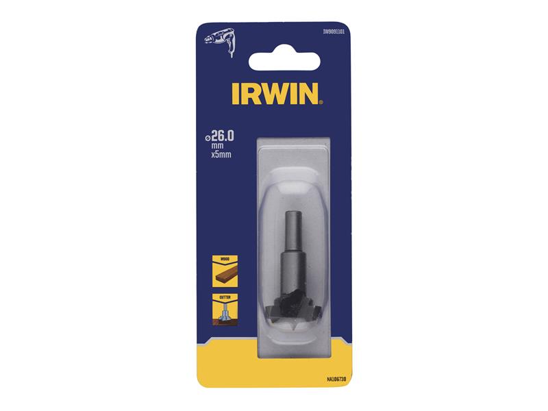 IRWIN Cylindrical Wood Cutter 26mm Hardened Steel IRWIW9091101
