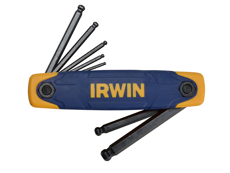 IRWIN® Metric Folding Ball End Hexagon Key Set, 7 Piece IRWT10769