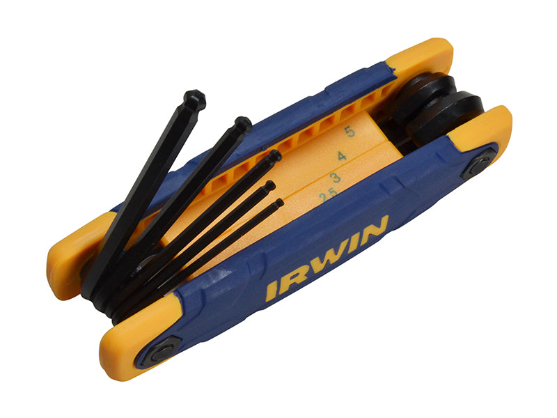 IRWIN® Metric Folding Ball End Hexagon Key Set, 7 Piece IRWT10769