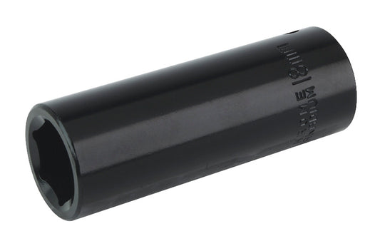 Sealey 18mm Deep Impact Socket 1/2"Sq Drive 6 Point Wall Drive IS1218D