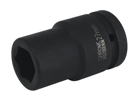 Sealey 27mm Deep Impact Socket 1"Sq Drive Single Hex WallDrive IS127D