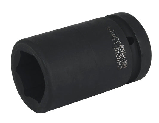 Sealey 33mm Deep Impact Socket 1"Sq Drive Single Hex WallDrive IS133D