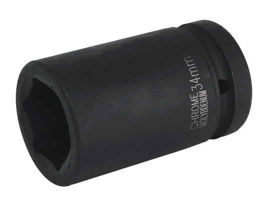 Sealey 34mm Deep Impact Socket 1"Sq Drive Single Hex WallDrive IS134D