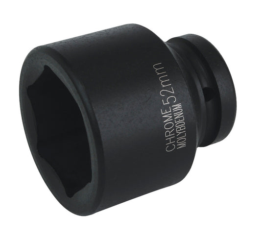 Sealey 52mm Impact Socket Standard Length 1"Sq Drive Single Hex IS152
