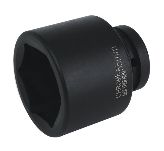 Sealey 55mm Impact Socket Standard Length 1"Sq Drive Single Hex IS155
