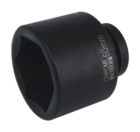 Sealey 60mm Impact Standard Length Socket 1"Sq Drive Single Hex IS160