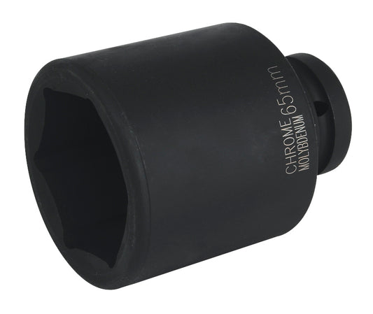 Sealey 65mm Deep Impact Socket 1"Sq Drive Single Hex WallDrive IS165D