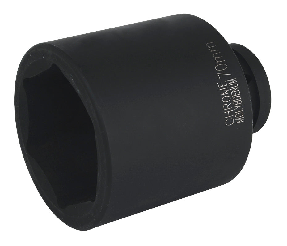 Sealey 70mm Deep Impact Socket 1"Sq Drive Single Hex WallDrive IS170D