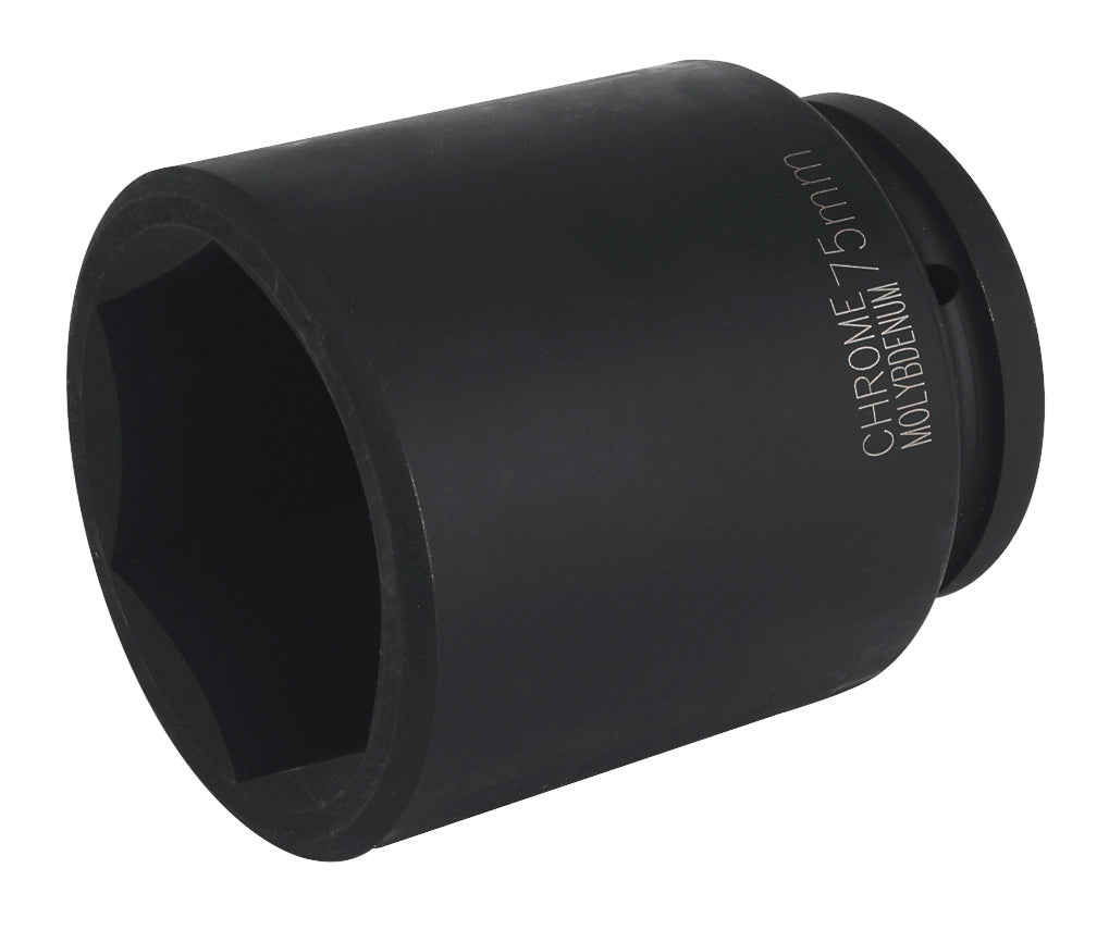 Sealey 75mm Deep Impact Socket 1"Sq Drive Single Hex WallDrive IS175D