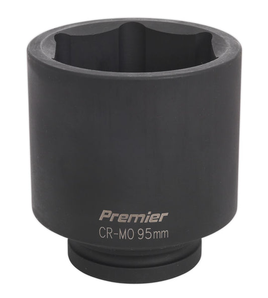 Sealey 95mm Deep Impact Socket 1"Sq Drive Single Hex WallDrive IS195D