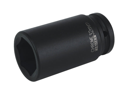 Sealey 32mm 3/4"Sq Drive Deep Metric Impact Socket Hexagon 6 Point IS3432D