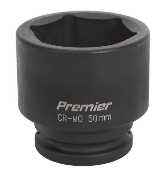 Sealey 50mm 3/4"Sq Drive Metric Impact Socket WallDrive Hexagon 6 Point IS3450