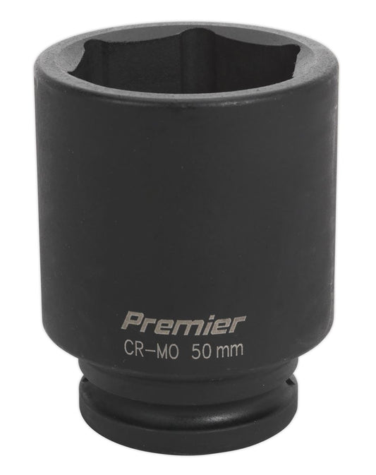 Sealey 50mm 3/4"Sq Drive Deep Metric Impact Socket Hexagon 6 Point IS3450D
