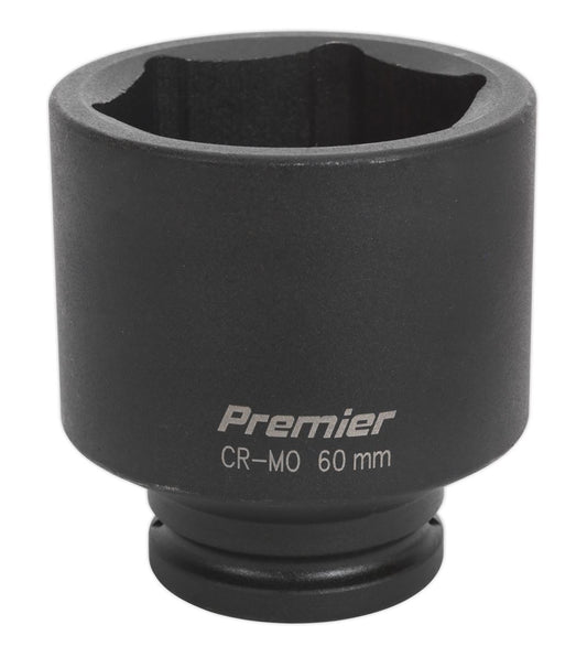 Sealey 60mm 3/4"Sq Drive Deep Metric Impact Socket Hexagon 6 Point IS3460D