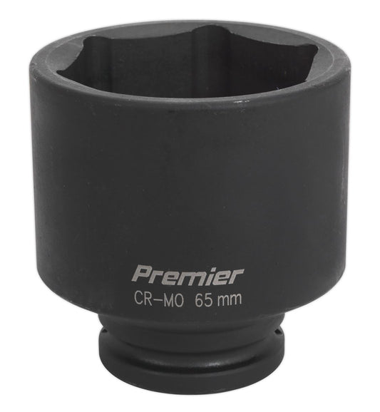 Sealey 65mm 3/4"Sq Drive Deep Metric Impact Socket Hexagon 6 Point IS3465D
