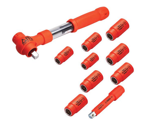 ITL Insulated 1/2in Drive Metric Torque Wrench Kit 10 Piece ITL00026