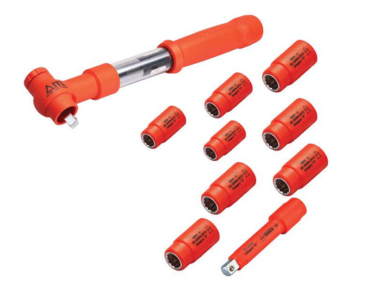 ITL Insulated 3/8in Drive Metric Torque Wrench Kit 10 Piece ITL00028