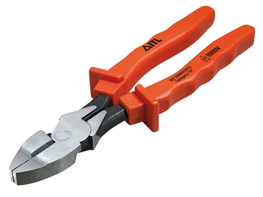 ITL Insulated Linesman Pliers 240mm 9.5in Includes A Cutter & Crimper ITL00045