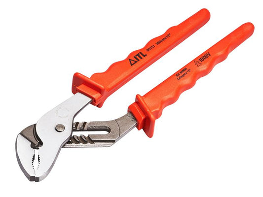 ITL Insulated Groove Joint Pliers 305mm 12in Moulded Nylon Handles ITL00151