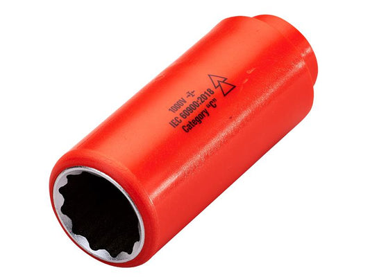 ITL 23mm Insulated 1/2in Drive Deep Socket 12 Point Tested To 1000V ITL01481