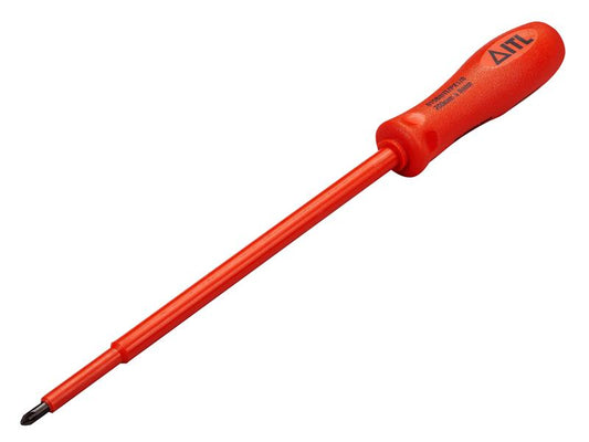 ITL Insulated Screwdriver Pozi No.1 x 200mm Moulded Nylon Handle ITL01989
