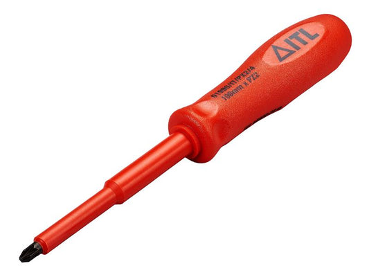 ITL Insulated Slotted Pozidriv Screwdriver 100 x 6mm PZ2 Nylon Handle ITL01991