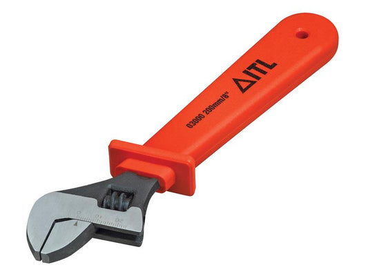 ITL Insulated Insulated Adjustable Wrench 200mm 8in Indestructible ITL03000