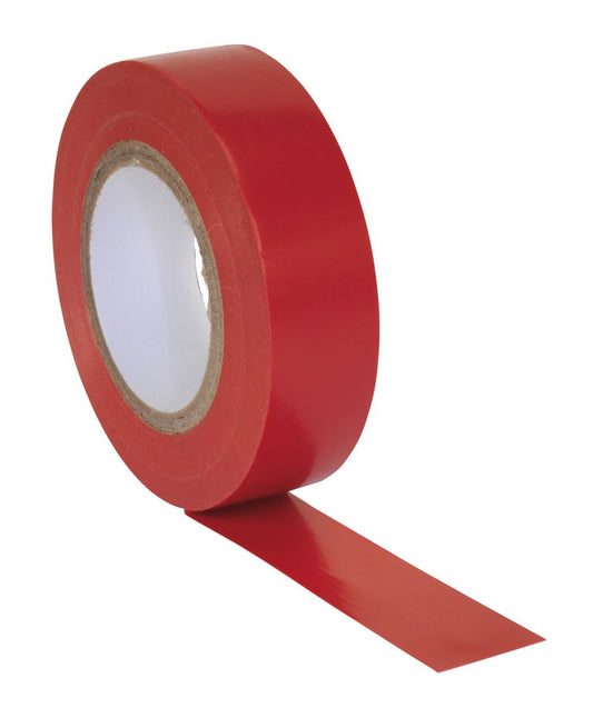 Sealey PVC Insulating Tape 19mm x 20m Red Pack of 10 ITRED10