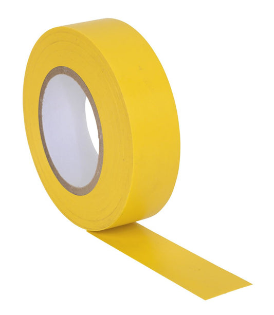 Sealey PVC Insulating Tape 19mm x 20m Yellow Pack of 10 ITYEL10