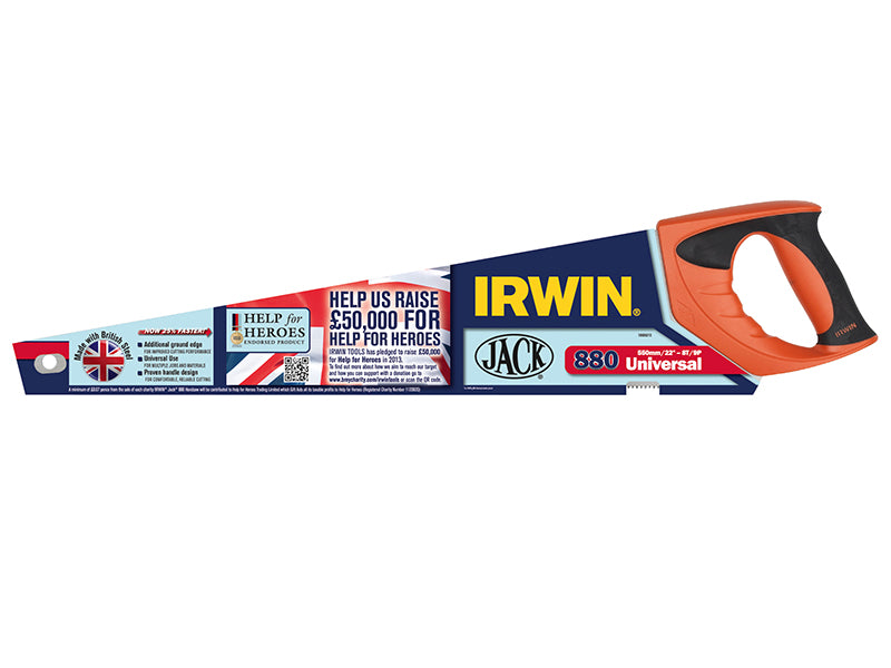 IRWIN Jack 880 UN Universal Panel Saw 550mm (22in) 8 TPI JAK880UN22