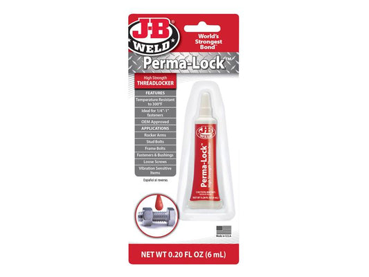 J-B Weld Perma-lock High High Strength Threadlocker 6ml JBW27106UK