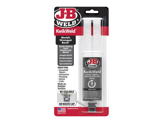 J-B Weld KwikWeld Epoxy Syringe 25ml JBW50176UK