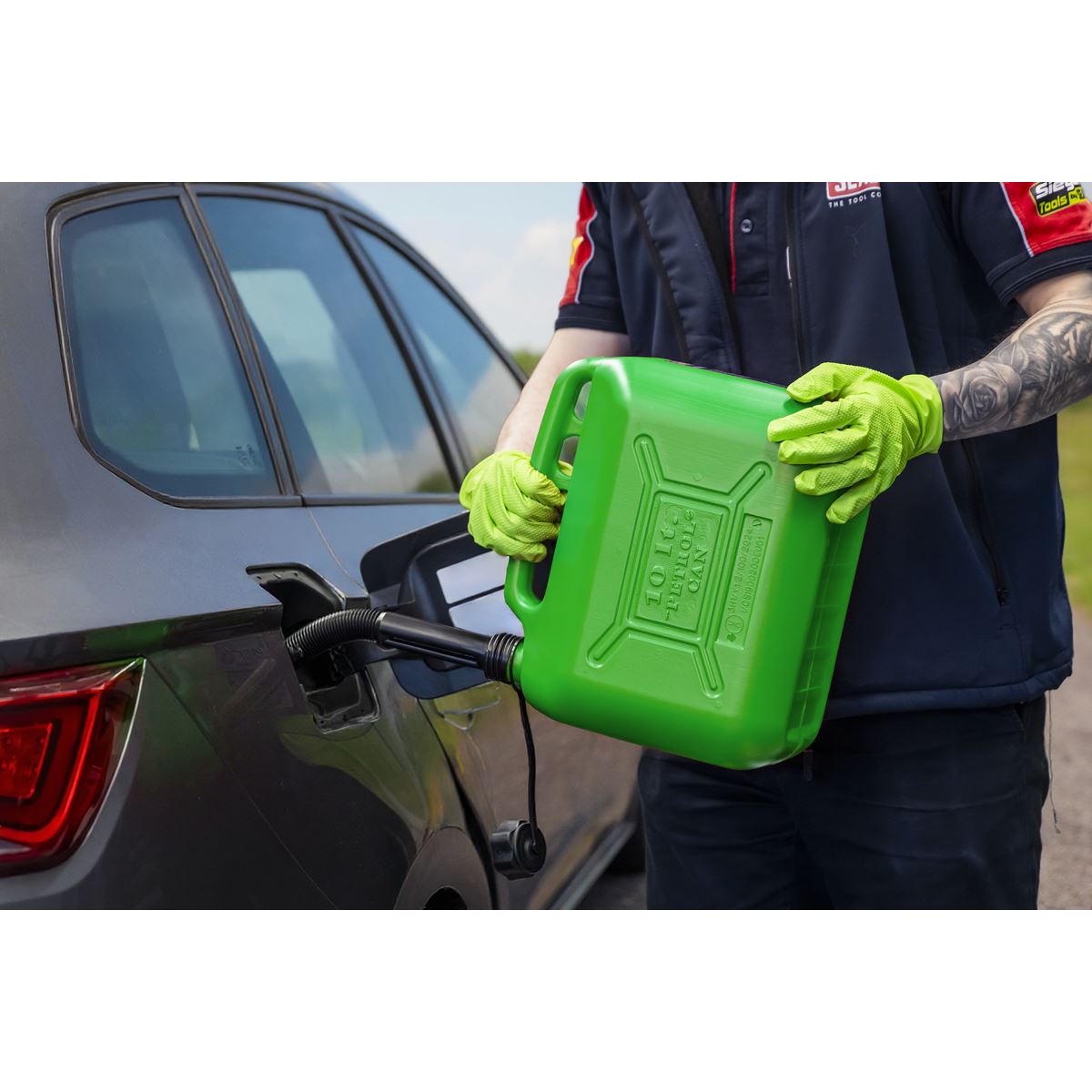 Sealey Fuel Can 10L - Green JC10PG