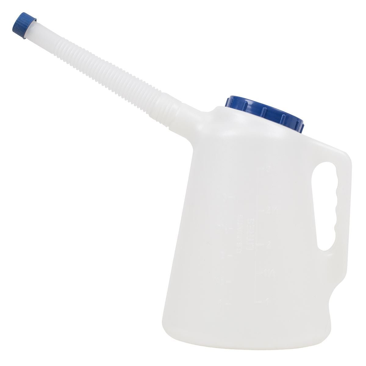 Sealey Oil Jug With Blue Lid & Flexible Spout 3L Also Fuel And Most Acids JDL3B
