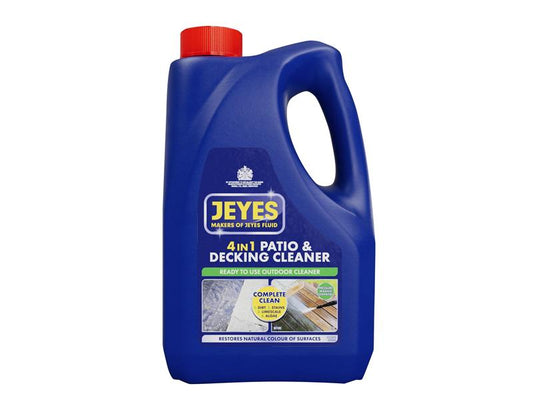 Jeyes 4-in-1 Patio Decking Cleaner 2 litre dirt stains limescale algae JEY11545