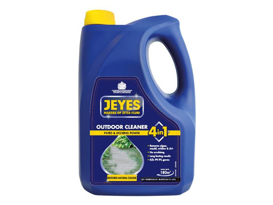 Jeyes Patio Decking Cleaner 4 ltr 4 in 1 Restores By Removing Algae JEY2633690